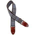 Gaucho 2" Guitar Strap with Brass Buckle - Purple, GST-1281-4
