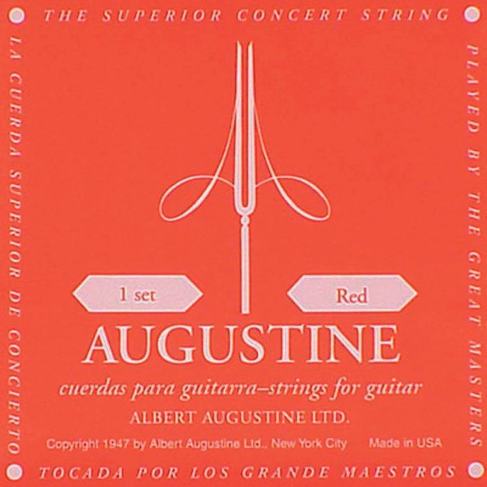 Augustine Strings Tension Chart Augustine Regal Red Classical Guitar Strings Medium Tension Augustine Classical Guitar Strings