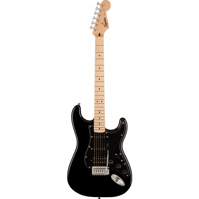Squier Stratocaster HSS ブラック　チューナーシールド付き Fender Squier Sonic Stratocaster HSS Black 0373203506 - Everest