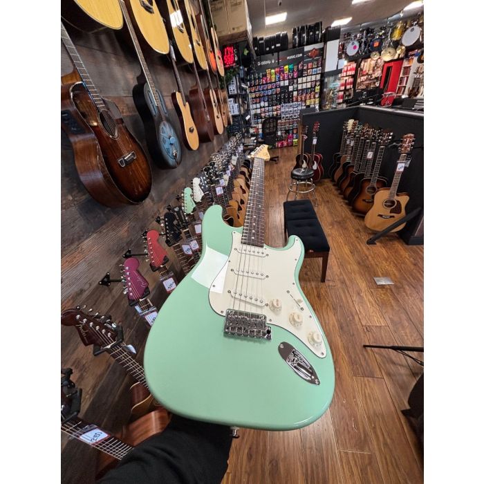 Suhr Classic S SSS Guitar - Indian Rosewood Fingerboard - Surf Green