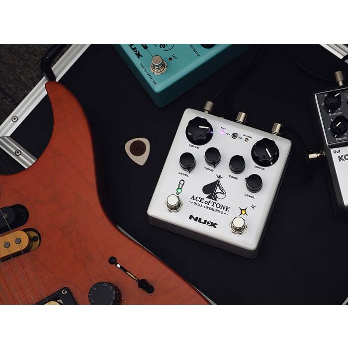 NUX Verdugo Series ACE OF TONE Dual Overdrive Pedal, NDO-5