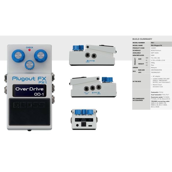 BOSS PX-1 PLUGOUT FX