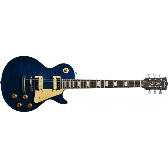 Bacchus Les Paul Universe Series Electric Guitar, See Through Blue, BLP-FMH/ R STB