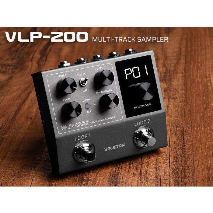 Valeton VLP-200 Multi-Track Sampler Pedal with Drum Patterns