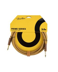 Boston Prime Series Woven Jacket Instrument Cable Jack-Jack, GCRT-30