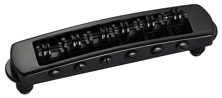Schaller STM Guitar Roller bridge (for tremolo use) Black Chrome