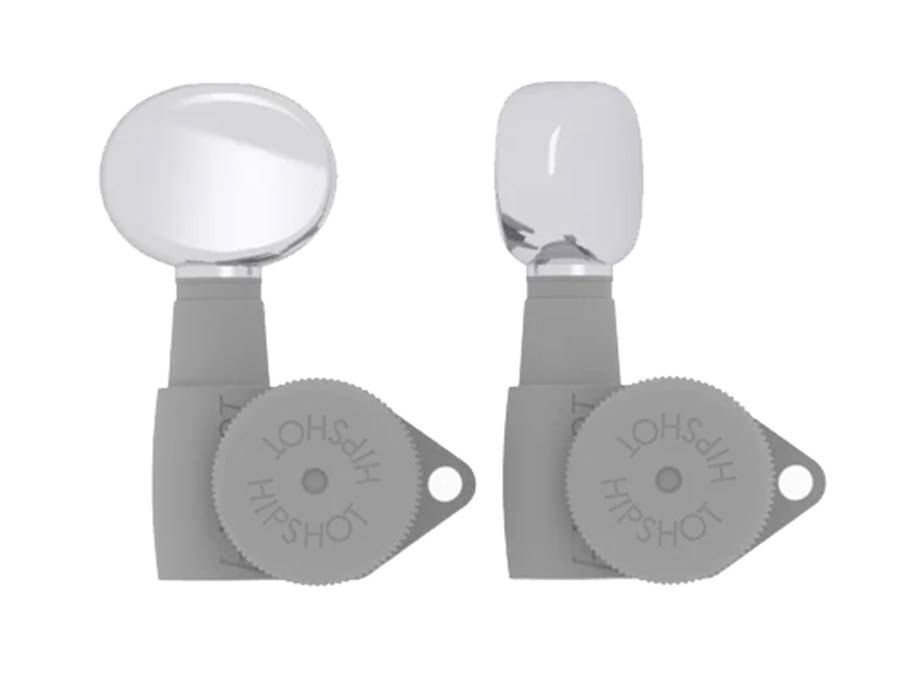 Hipshot Butter Bean Guitar Tuner Button Chrome, HS6B1BTRC