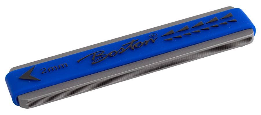 Boston Precision Tools compact fret crown file 2mm - Blue