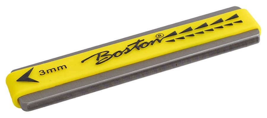 Boston Precision Tools - compact fret crown file 3mm Yellow