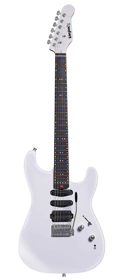 Litejam Smart Learning Electric Guitar, RGB24/WH