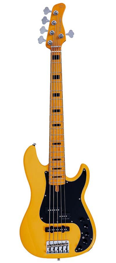 Sire Marcus Miller Alder 5-String Active Bass Guitar Sunshine Yellow, P7N A5/SY