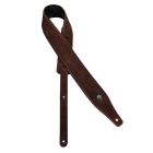 Gaucho Top Quality Suede Guitar Strap - Dark Brown