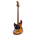 Sire Basses V5 Series Marcus Miller LEFTY alder 4-string passive bass guitar tobacco sunburst