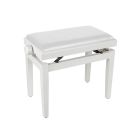 Boston PB1 Piano Bench with Adjustable Vinyl Seat - Glossy White PB1/3045