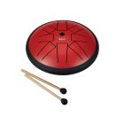 Sela 6" Tongue Drum Red with Beater SEL362