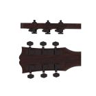 Hipshot Vintage Guitar Tuner Upgrade Kit Closed Black, HS6K2VEL0B