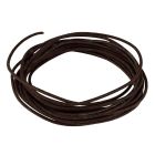 Boston USA Made Waxed Cotton Braided Push Back Wire-Brown, PBW10/BR