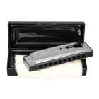 Cascha Blues Harmonica in C with Case & Cleaning Cloth HH 2007