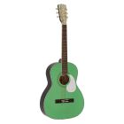 Richwood Heritage Series Parlor Guitar with Solid Spruce Top - Pearloid Features - Mint Green HSP-55-GN