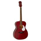 Richwood Heritage Series Auditorium Guitar Solid Cedar Top - Matt Trans Red - HSA-35-MRD