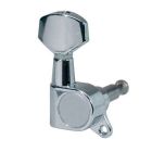 Boston Machine Heads for Electric Guitar - 6 in a row - Chrome Finish