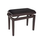 Boston Adjustable Piano Bench in Rosewood with Black Velvet Seat - PB1/5520