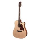 Richwood Master Series D20CE Handmade Electro Acoustic Dreadnought Guitar, Solid Spruce, Satin D-20-CE