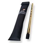 Boreen Tunable D Whistle - Polished Brass Finish incl Soft Padded Case, BWB-D