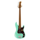 Sire Basses P5 Series Marcus Miller Fretless 5-string Passive Bass Guitar Mild Green - P5 A5F/MLG