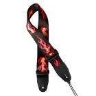 Gaucho Icon Series Guitar Strap 'Rockabilly Flame' GST-160-RF