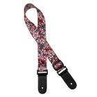Gaucho Standard Series Ukulele Strap with Lila Flowers GSTU-80-LI