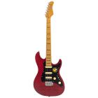 Sire Guitars S Series New Gen Larry Carlton electric guitar S-style see through red satin, S7+ FM/STR