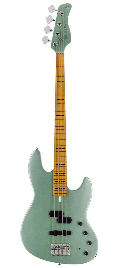 Sire Marcus Miller U7 4-String Active Bass Guitar – Surf Green Metallic